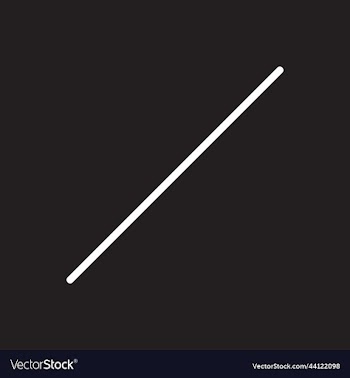 single straight diagonal line icon