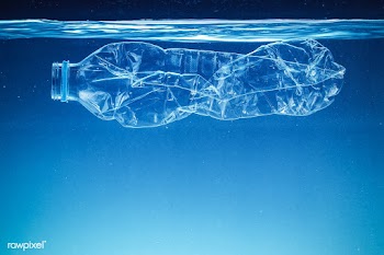 Single use plastic bottle floating in the ocean | Free  photo - 2312894