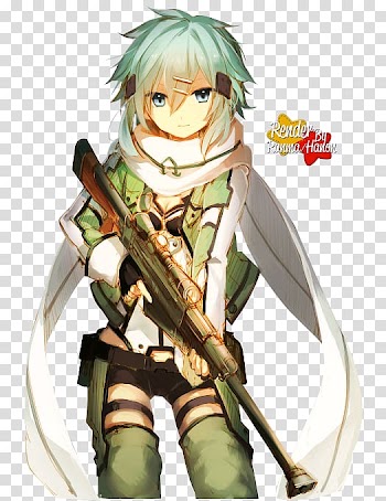 Sinon Anime Asuna Kirito Sword Art Online, Anime transparent background PNG clipart