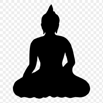 Sitting Buddha png religious silhouette, | Free PNG - rawpixel