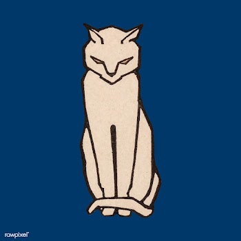 Sitting cat (1916) by Julie de Graag (1877-19.. | Free stock vector - 466798