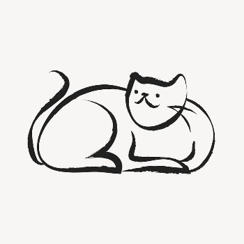 Sitting cat sticker, cute doodle | Free Vector Illustration - rawpixel