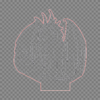 Sitting Dragon PNG Background Image