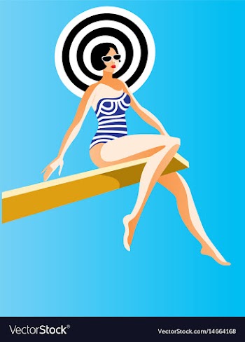 Sitting in the sunlight vector image