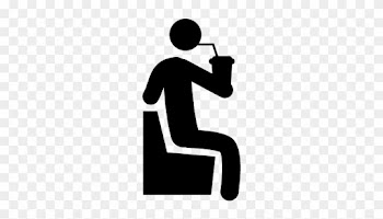 Sitting Man Drinking A Soda Vector - People Png Drink