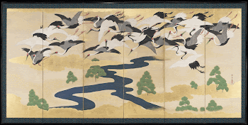 six paneled folding screen depicting | Free Photo - rawpixel