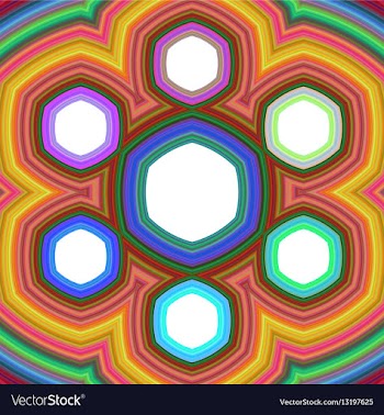 Six part business infographic design template vector image