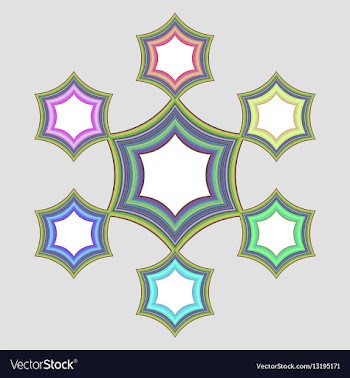 Six part circular infographic element design vector image
