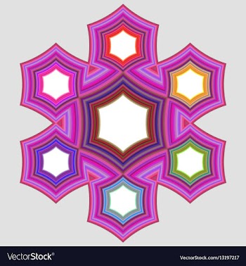 Six part circular infographic element design vector image