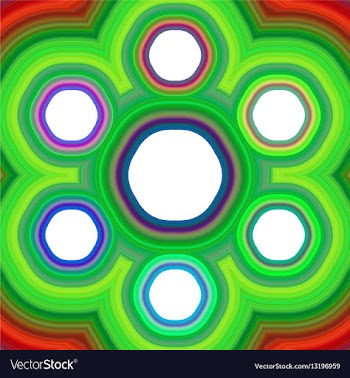 Six part hexagonal infographic background template vector image