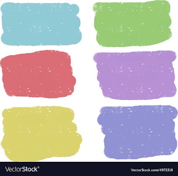 Six rectangular colorful shapes vector image