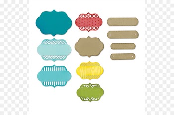 Sizzix Paper Label Blister pack Adhesive - ornate labels 