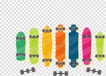 Skateboard Euclidean , colored skateboard transparent background PNG clipart