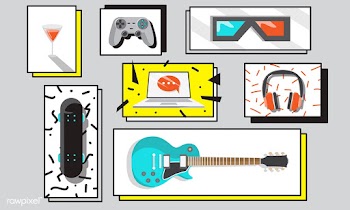 Skateboard guitar activity | Free stock vector - 395426