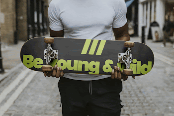 Skateboard mockup, sporty equipment design | Free PSD Mockup - rawpixel