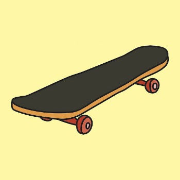 Skateboard sticker, sport equipment creative | Free PSD Illustration - rawpixel
