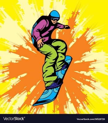Skateboarder vector image