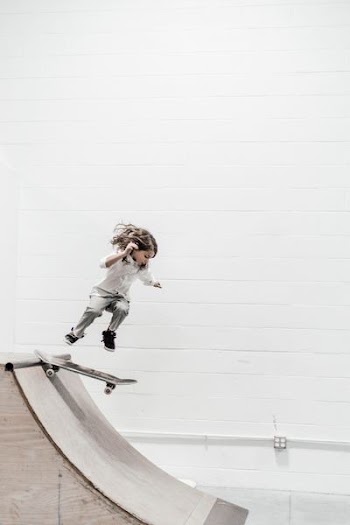 skateboarding girl