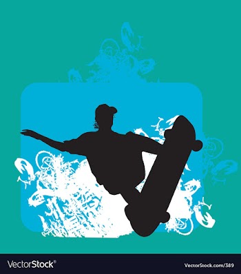 Skater indy backside grab vector image