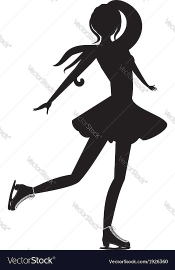 Skating Silhouette vector image