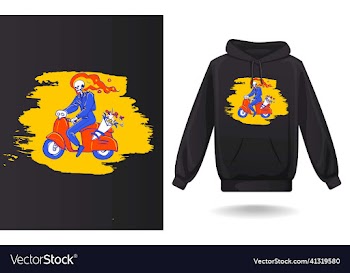 skeleton bike rider t shirt design