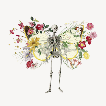 Skeleton botanical remix design element | Free Photo - rawpixel