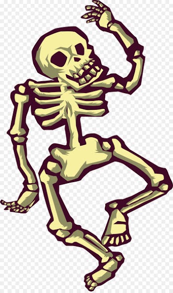 Skeleton Dance Illustration - Dancing Skeleton 