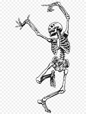 Skeleton Death Dance Art Drawing - Skeleton 