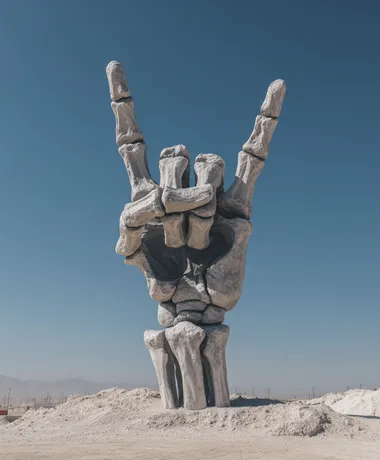 Skeleton Hands Making Rock Sign Skeleton Hands Making Rock Sign