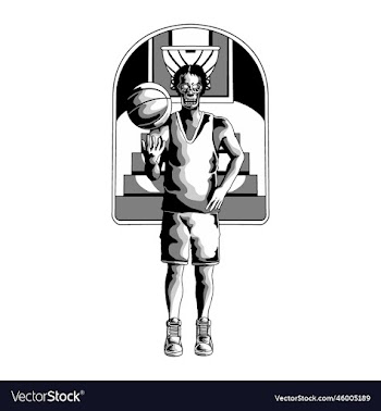 skeleton playing basketball