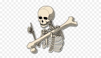 Skeleton Telegram Bone Sticker LINE - Skeleton 