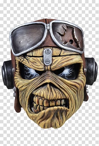 Skeleton wearing mask icon, Eddie Iron Maiden Mask Piece of Mind Powerslave, Eddie iron maiden transparent background PNG clipart