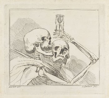 Skeletons with an Hour Glass | Free Photo - rawpixel
