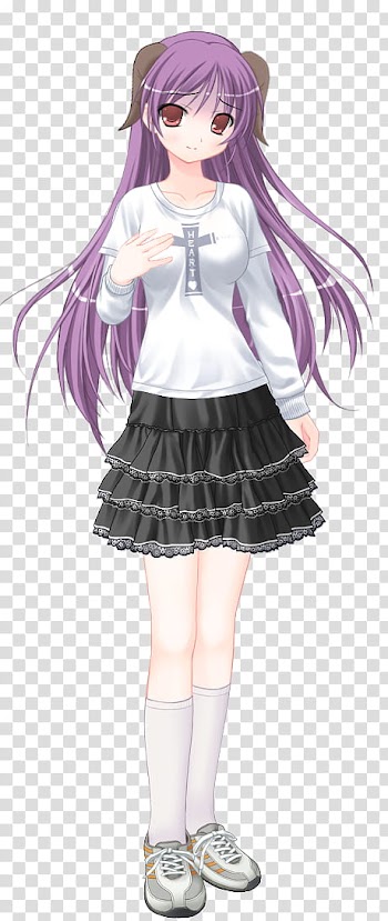 Sketch Character Sprite, pink-haired female anime character transparent background PNG clipart