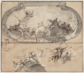 Sketch for ceiling painting  | Free Photo - rawpixel