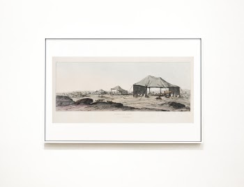 Sketch framed on a white wall Free Psd