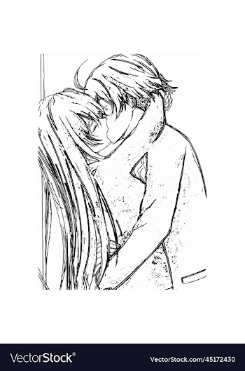 sketch love anime poster image
