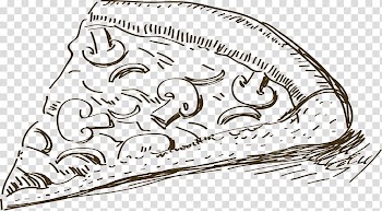 Sketch of pizza, Pizza Graphic design, Pizza Line transparent background PNG clipart