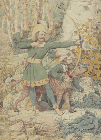 Sketch of Robin Hood (1852) | Free Photo - rawpixel