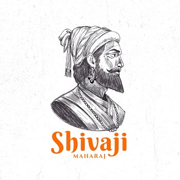 Sketch of shivaji maharaj illustration Free Vector