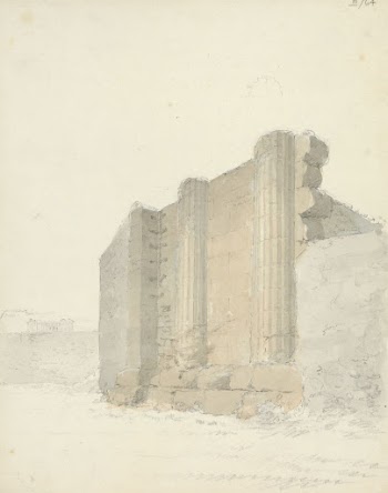 Sketch of the Temple of Asclepius | Free Photo - rawpixel