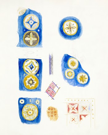 Sketchbook of Byzantine and Romanesque… | Free public domain illustration