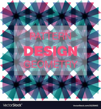 Sketched flower print in bright colors - seamless vector image