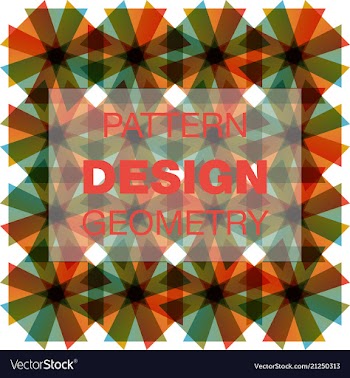 Sketched flower print in bright colors - seamless vector image
