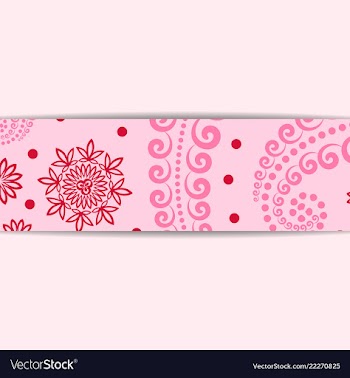 Sketched flower print in bright colors vector image