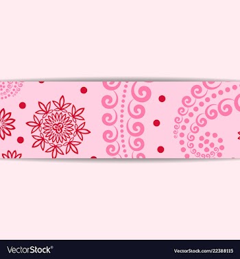 Sketched flower print in bright colors vector image