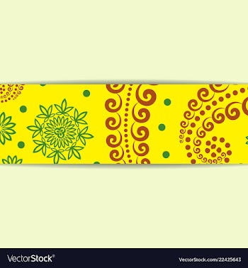 Sketched flower print in bright colors vector image