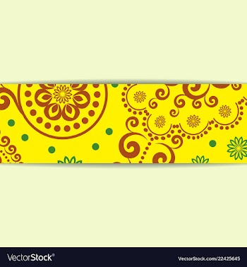 Sketched flower print in bright colors vector image