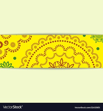 Sketched flower print in bright colors vector image