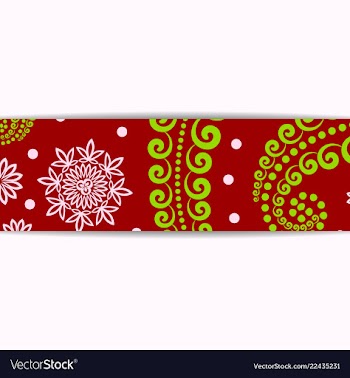 Sketched flower print in bright colors vector image